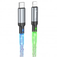 Дата кабель Hoco U112 Shine 20W Type-C to Lightning (1m)  Gray - 00000069084_1