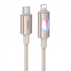 Дата кабель Hoco U144 New Type-C to Lightning 27W (1.2m)  Gold - 00000081783_2