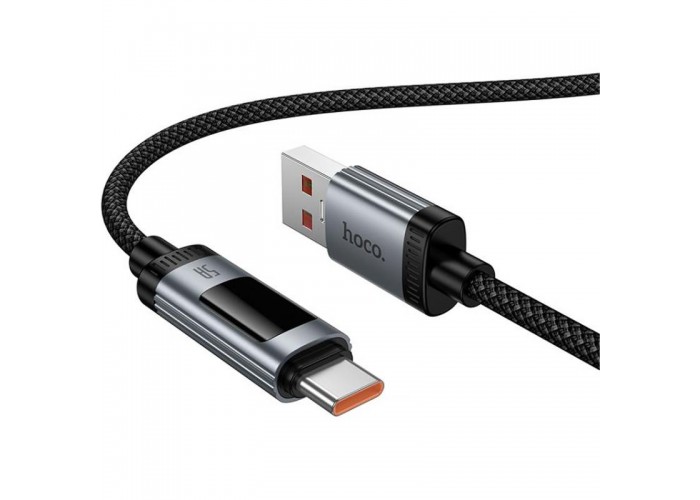 Дата кабель Hoco U148 Lord with display USB to Type-C 100W (1.2m)