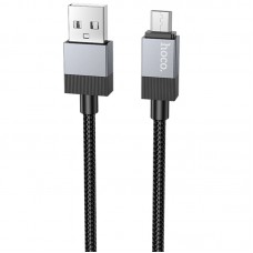 Дата кабель Hoco X110 Honorific USB to MicroUSB 2.4A (1m)  Black - 00000086191_1