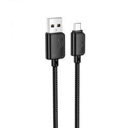 Дата кабель Hoco X113 Beneficio USB to MicroUSB (1m)  Black - 00000077105_3