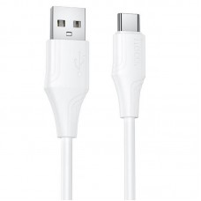 Дата кабель Hoco X124 Bien silicone USB to Type-C 3A (1m)  White - 00000081853_2