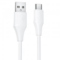 Дата кабель Hoco X124 Bien silicone USB to Type-C 3A (1m)  White - 00000081853_2