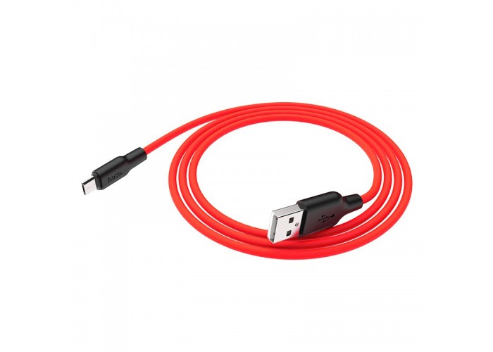 Дата кабель Hoco X21 Plus Silicone MicroUSB Cable (1m)
