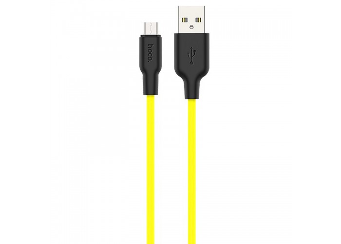 Дата кабель Hoco X21 Plus Silicone MicroUSB Cable (1m)