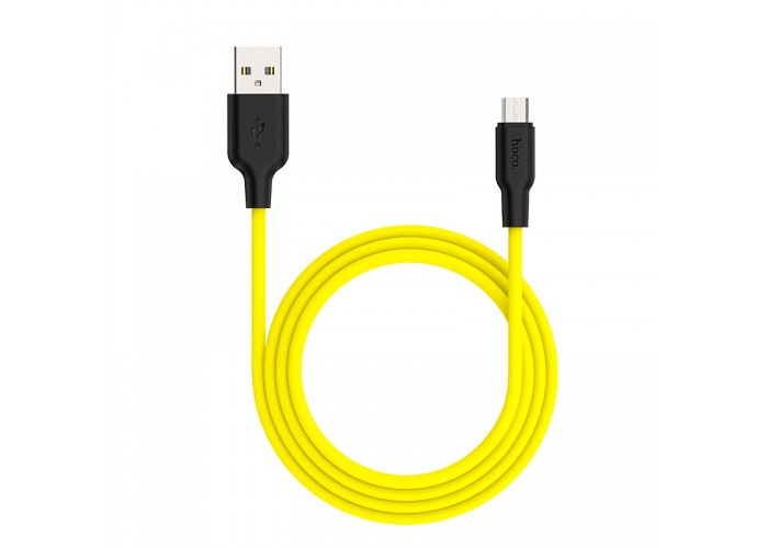 Дата кабель Hoco X21 Plus Silicone MicroUSB Cable (1m)