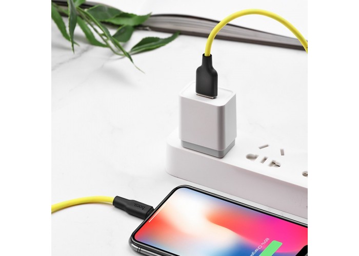 Дата кабель Hoco X21 Plus Silicone MicroUSB Cable (1m)