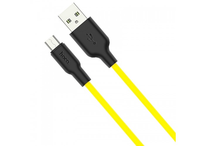 Дата кабель Hoco X21 Plus Silicone MicroUSB Cable (1m)