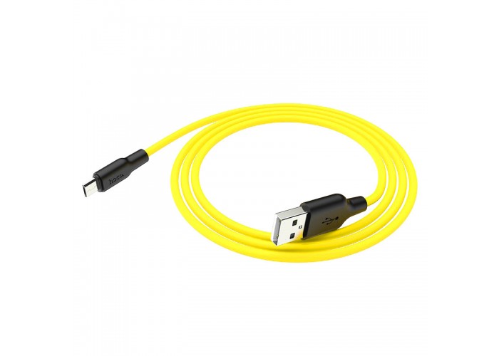 Дата кабель Hoco X21 Plus Silicone MicroUSB Cable (1m)