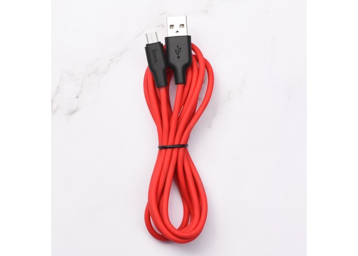 Дата кабель Hoco X21 Plus Silicone MicroUSB Cable (1m)