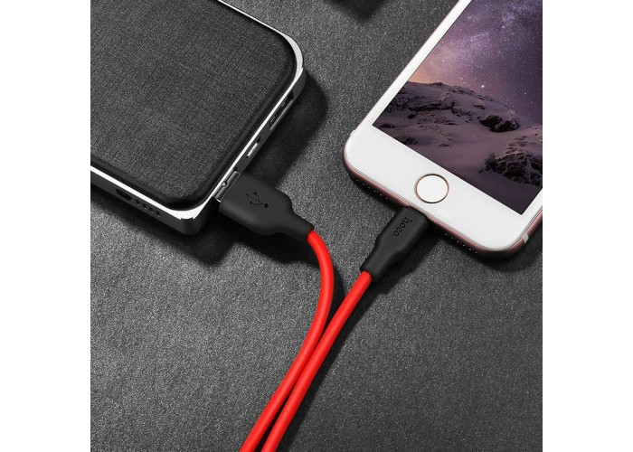 Дата кабель Hoco X21 Plus Silicone MicroUSB Cable (1m)