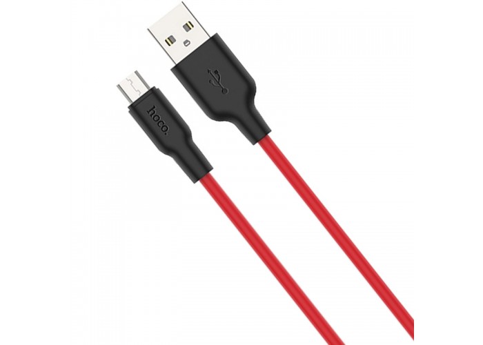 Дата кабель Hoco X21 Plus Silicone MicroUSB Cable (1m)