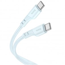 Дата кабель Hoco X97 Crystal color Type-C to Type-C 60W (1m)  Light blue - 00000066094_4
