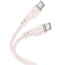Дата кабель Hoco X97 Crystal color Type-C to Type-C 60W (1m)  Light pink - 00000066094_3