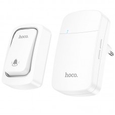 Дверний дзвінок Hoco HI26 EcoBell self-powered wireless doorbell  White - 00000081540_1