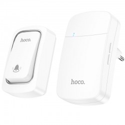 Дверний дзвінок Hoco HI26 EcoBell self-powered wireless doorbell  White - 00000081540_1