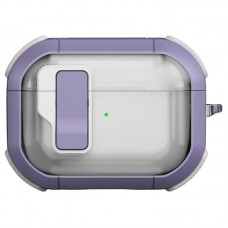 Футляр протиударний Locking Button для навушників Airpods Pro  Light Purple - 00000079159_4