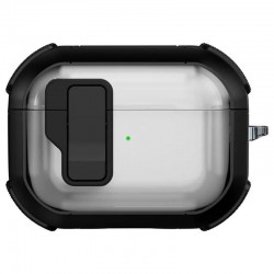 Футляр протиударний Locking Button для навушників Airpods Pro 2 / Pro  Black - 00000079160_2