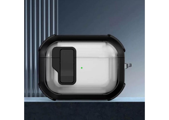 Футляр протиударний Locking Button для навушників Airpods Pro 2 / Pro