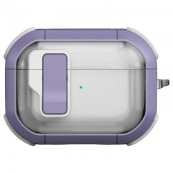 Футляр протиударний Locking Button для навушників Airpods Pro 3  Light Purple - 00000083963_4