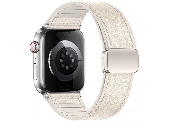 Ремінець Hoco WA34 Basic magnetic buckle silicone leather strap для Apple watch 38/40/41/42mm