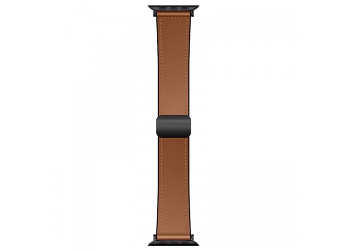 Ремінець Hoco WA34 Basic magnetic buckle silicone leather strap для Apple watch 44/45/46/49mm