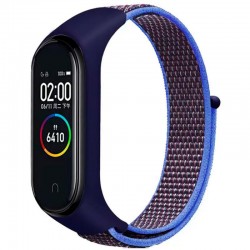 Ремінець Nylon New для Xiaomi Mi Band 3/4/5/6/7  Navy Blue / Azure - 00000077678_19