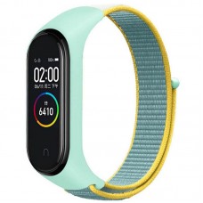 Ремінець Nylon New для Xiaomi Mi Band 3/4/5/6/7  Beryl / Yellow - 00000077678_16