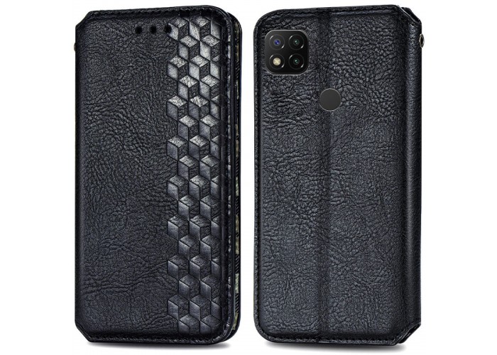 Шкіряний чохол-книжка GETMAN Cubic (PU) для Xiaomi Redmi 9C
