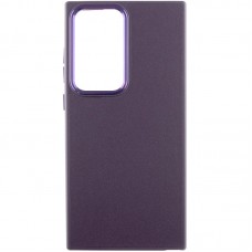 Шкіряний чохол Bonbon Leather Metal Style для Samsung Galaxy S23 Ultra  Фіолетовий / Dark Purple - 00000065414_7