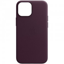 Шкіряний чохол Leather Case (AAA) with MagSafe and Animation для Apple iPhone 13 Pro (6.1")  Dark Cherry - 00000057150_4