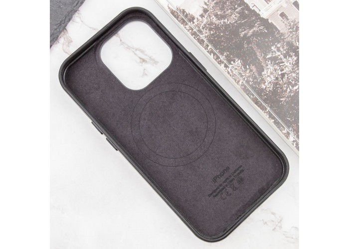 Шкіряний чохол Leather Case (AAA) with MagSafe and Animation для Apple iPhone 13 Pro (6.1