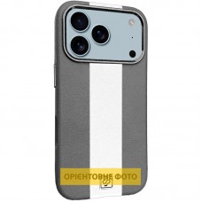 Шкіряний чохол Rally with MagSafe для Apple iPhone 17 (6.3")  Grey / White - 00000081023_5