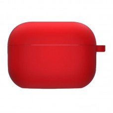 Силіконовий футляр з мікрофіброю для навушників Airpods 4  Червоний / Red - 00000075783_16