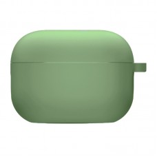 Силіконовий футляр з мікрофіброю для навушників Airpods 4  М'ятний / Mint - 00000075783_20