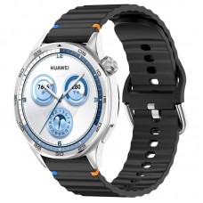 Силіконовий ремінець Wavy для Smart Watch 20mm  Black - 00000077065_1