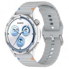 Силіконовий ремінець Wavy для Smart Watch 20mm  Light Gray - 00000077065_2