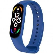 Силіконовий ремінець для Xiaomi Mi Band 7/6/5  Синій / Blue - 00000077052_12