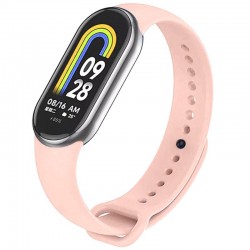 Силіконовий ремінець для Xiaomi Mi Band 8/9/10  Рожевий / Chalk Pink - 00000065484_32