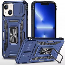 Ударостійкий чохол Camshield Army Ring для Apple iPhone 15 (6.1")  Синій / Navy - 00000085552_5