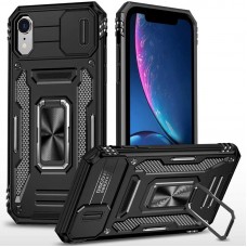 Ударостійкий чохол Camshield Army Ring для Apple iPhone XR (6.1")  Чорний / Black - 00000068267_6