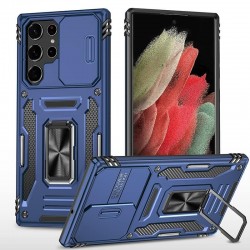 Ударостійкий чохол Camshield Army Ring для Samsung Galaxy S21 Ultra  Синій / Navy - 00000081260_5