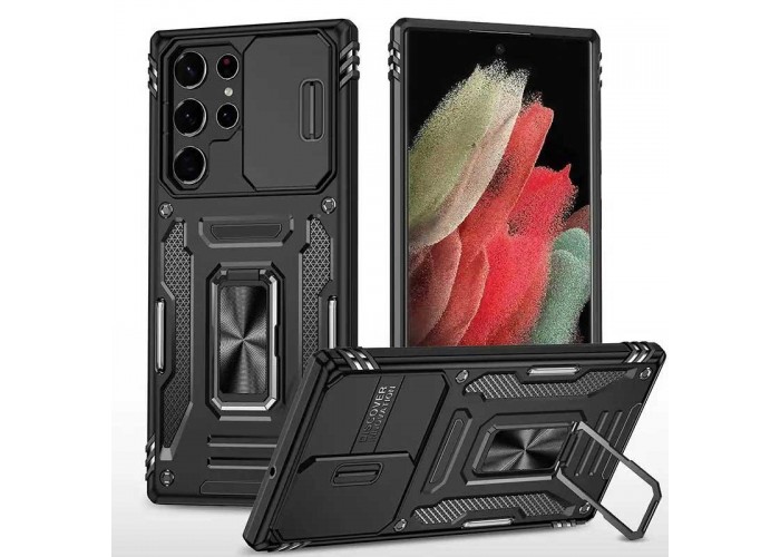 Ударостійкий чохол Camshield Army Ring для Samsung Galaxy S21 Ultra