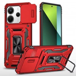Ударостійкий чохол Camshield Army Ring для Xiaomi Redmi Note 14 4G (Int. version) / 14 5G  Червоний / Red - 00000079891_3