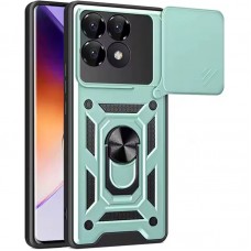 Ударостійкий чохол Camshield Serge Ring для Xiaomi Poco F6 Pro  Зелений - 00000075009_2