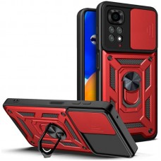 Ударостійкий чохол Camshield Serge Ring для Xiaomi Redmi Note 11 (Global) / Note 11S  Червоний - 00000053590_4
