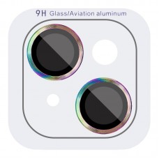 Захисне скло Metal Classic на камеру (у упак.) для Apple iPhone 14 (6.1") / 14 Plus (6.7")  Бузковий / Rainbow - 00000055939_6
