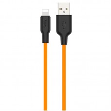 Дата кабель Hoco X21 Plus Silicone Lightning Cable (1m)  Black / Orange - 00000035238_3