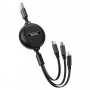 Дата кабель Hoco X75 3in1 Lightning-MicroUSB-Type-C (1m)