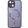 Чехол TPU+Glass Sapphire Midnight with MagSafe для Apple iPhone 13 (6.1